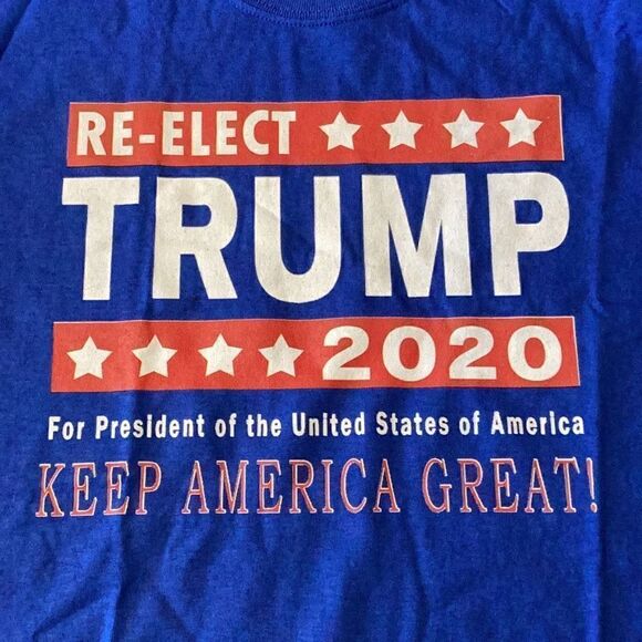 RE-ELECT TRUMP 2020 For President KEEP AMERICA GREAT! Small Large t-shirt NWOT - Picture 2 of 6